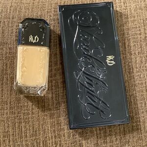 KVD lot of 2 total 1 shade & light palette & 1 Good apple medium 051 foundation